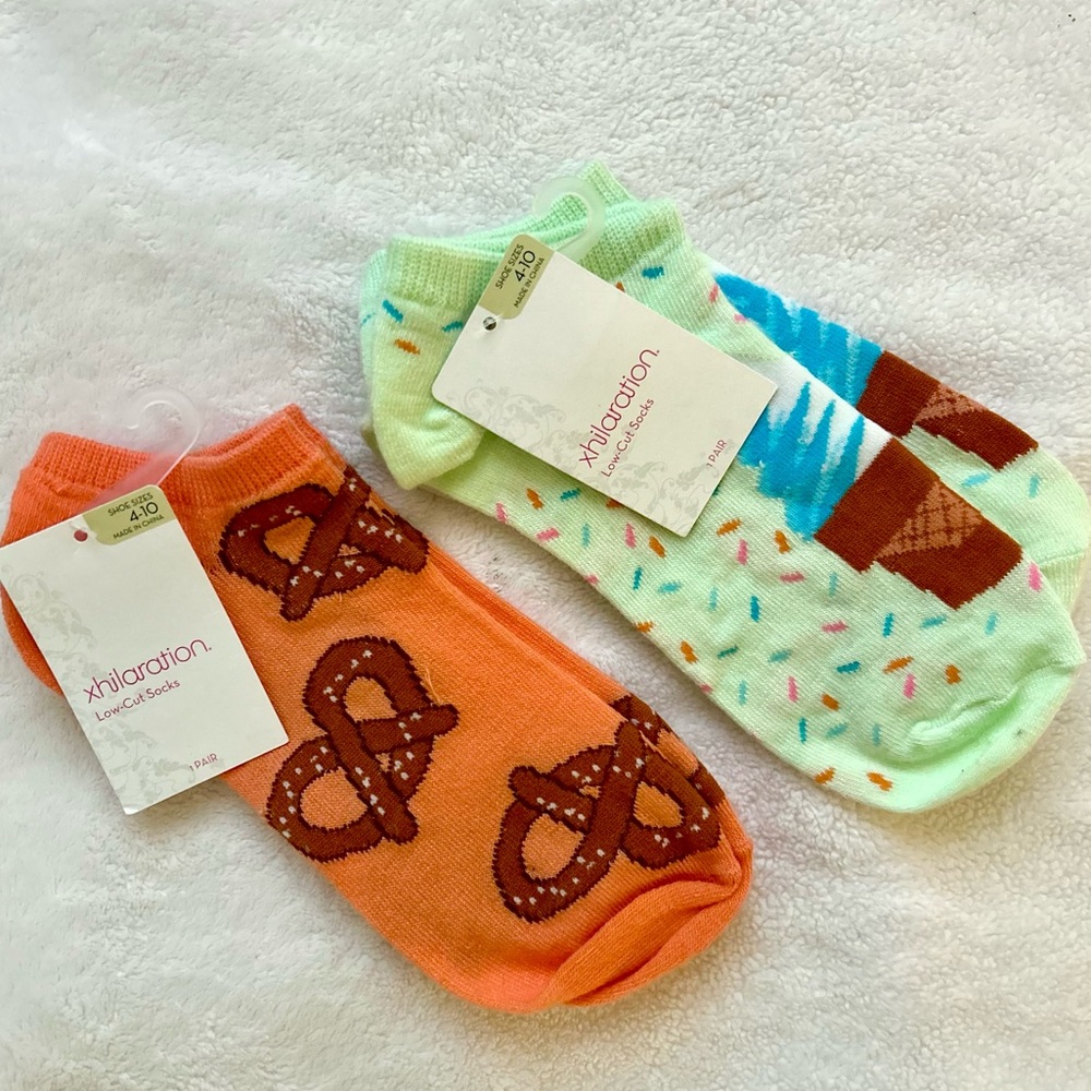 Pretzel and Ice Cream Socks low cut socks Target Xhilaration